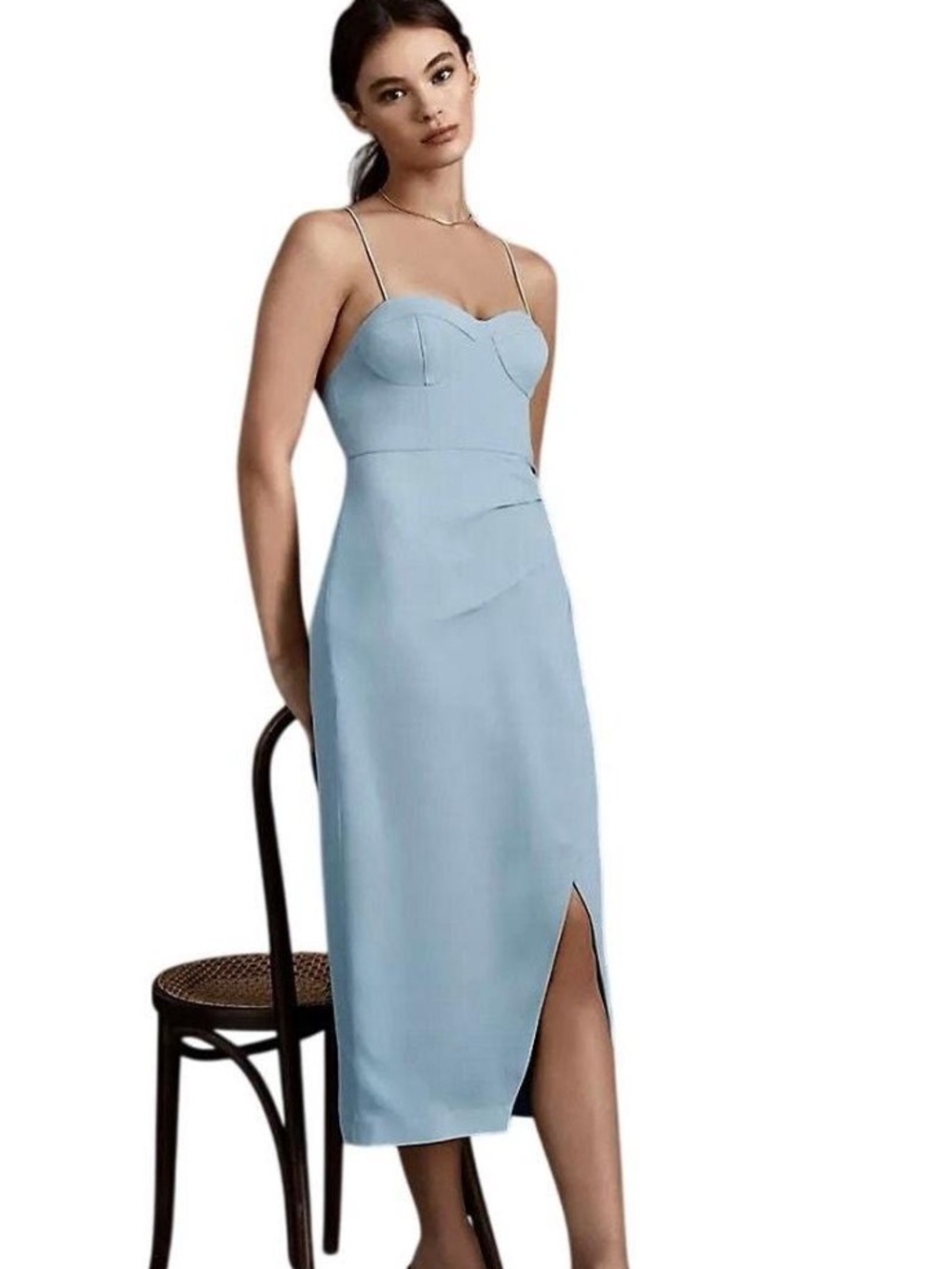 BHLDN Women's Emmanuel georgette corset bustier dress 👗